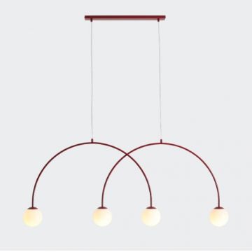 Lampa suspendata VARSTI QUATTRO L - Rosu