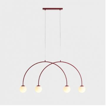 Lampa suspendata VARSTI QUATTRO S - Rosu