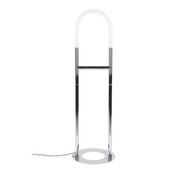 Lampadar argintiu LED cu intensitate reglabilă (înălțime 135 cm) Arch – Zuiver