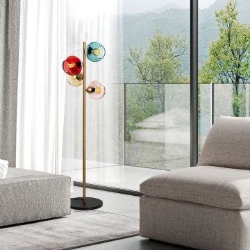 Lampadar, L'essentiel Maison, 521SHN3651, Multicolor / Auriu