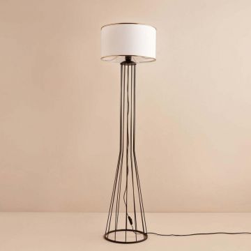 Lampadar, L'essentiel Maison, 780SGN3545, Alb/Negru
