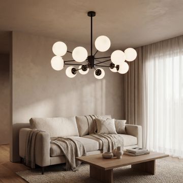 LUSTRA ASTRA NEGRU 12XE27 120W 900X680mm - Default Title