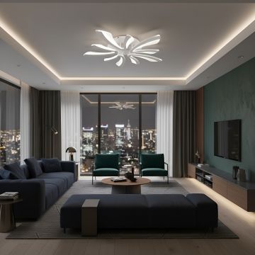 Lustra LED 70W CU 10 BRATE 3 CULORI+IR 700x90mm - Default Title