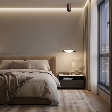 Lustra led Ara cafenie 8W/750LM 3000K-6500K - Default Title