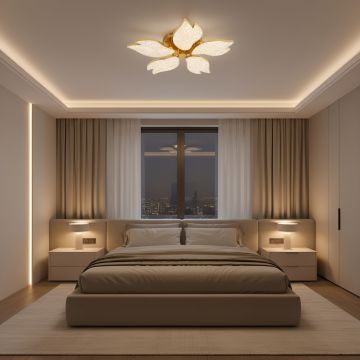 LUSTRA LED AUREO 5 BRATE AURIE 67W / 410*410*100MM - Default Title