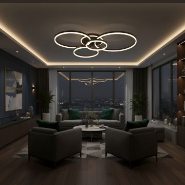 Lustra Led Dione 176w / cu Telecomanda 300+400+500+600mm - Default Title