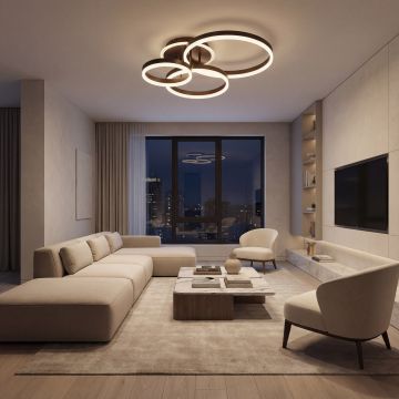 Lustra Led Eunomia 122w/5900lm cu Telecomanda 300+400+500mm - Default Title