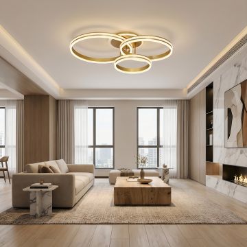 Lustra Led Hydra 160w/8000lm k cu Telecomanda 300+400+500mm - Default Title