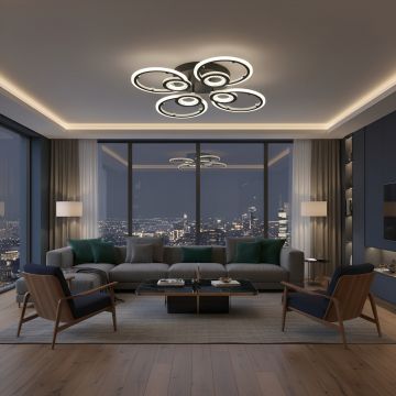 LUSTRA LED JUNO 96W CU 8 BRATE 3 CULORI+IR - Default Title