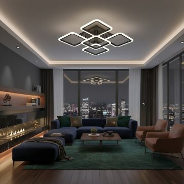 LUSTRA LED PATRATE 104W CU 5 BRATE 3 CULORI+IR 610x90mm - Default Title