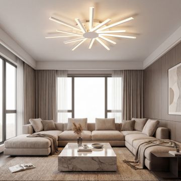 LUSTRA LED SUN 86W 3000K/4000K/6500K 7100 LM 500X500X80MM - Default Title