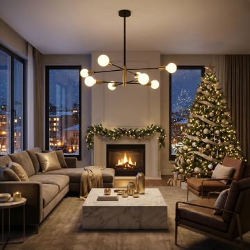 LUSTRA TAMIAS AURIU 8XE27 56W 820X720mm - Default Title