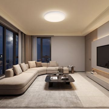 Plafoniera led ECO IP40 Rotunda Alba Fi250, 16W, 6400K, lumina rece - Default Title