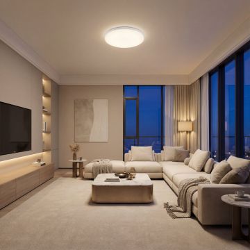 Plafoniera led ECO IP40 Rotunda Alba Fi370, 35W, 6500K, lumina rece - Default Title