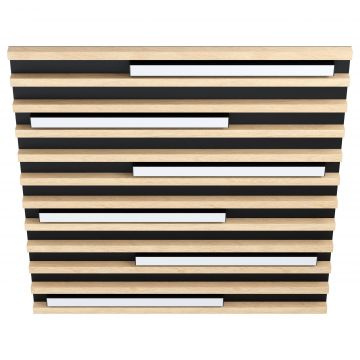 Plafoniera MARREIRA SQUARE LED - Lemn