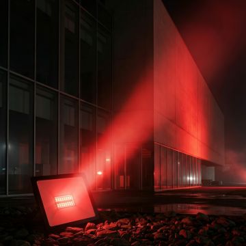 Proiector LED RGB 16 culori, 50W, IP65, telecomanda IR inclusa - Default Title