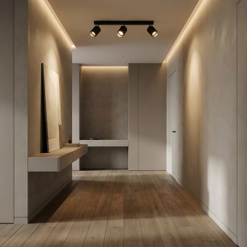 Spot Liniar Reglabil Negru 3 X GU10 450mm - Default Title