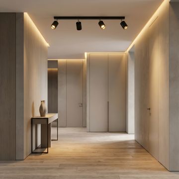 Spot Liniar Reglabil Negru 4 X GU10 800mm - Default Title