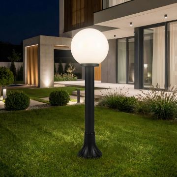 STALP DE ILUMINAT GLOB BLACK 230V/40W/E27/IP44 D250X120mm - Default Title