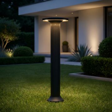 STALP LED EXTERIOR NEGRU 12W/600LM/3000K IP65 230V 500x170x170MM - Default Title