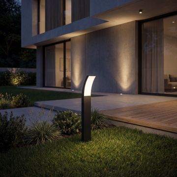 STALP LED EXTERIOR NEGRU 12W/700LM/3000K IP65 230V 600x110x80MM - Default Title