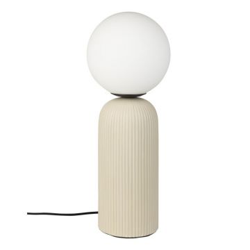 Veioză bej din ceramică cu abajur din sticlă (înălțime 53 cm) Dash – Zuiver