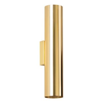 Aplică de perete aurie din metal ø 6 cm Castro – Sollux