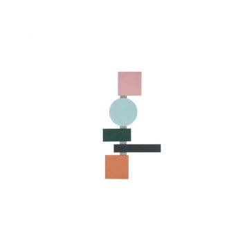 Aplica de perete MARGOT H68 CM - Multicolor