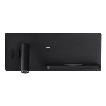 Aplica de perete STRANOR LEFT USB WI-FI - Negru