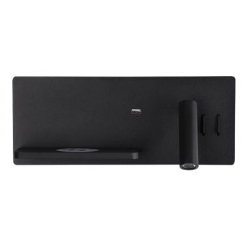 Aplica de perete STRANOR RIGHT USB WI-FI - Negru