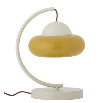 Lampa de masa, Bloomingville, Bubble, 1 x E14, 27x27x34.5 cm, fier/PVC, natural