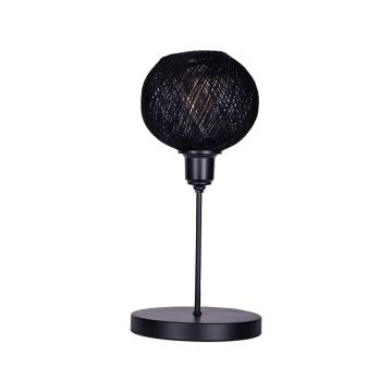 Lampa de masa Gaia, metal, negru, 22x30 cm