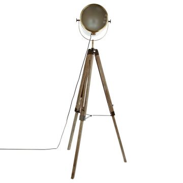 Lampa de podea reglabila Mads, bronz-maro, metal, 62x57x150 cm