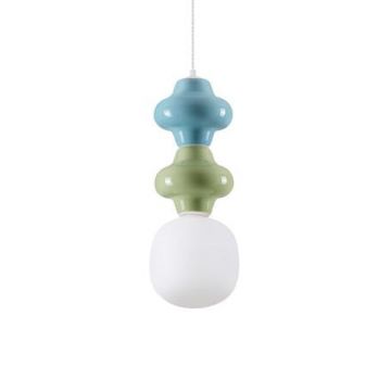 Lampa suspendata CLIO GREEN&BLUE - Multicolor