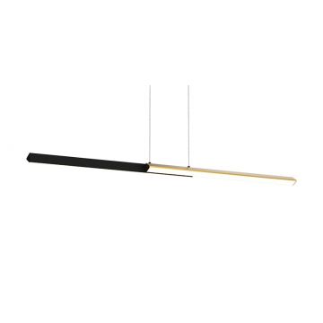 Lampa suspendata LARET BLACK/BRASS - Negru/Gold