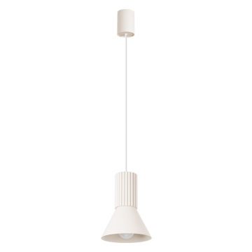 Lustră bej din metal ø 14 cm Niru – Sollux