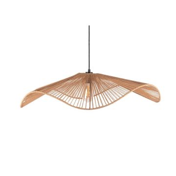 Lustră în culoare naturală din metal cu abajur din sfoară din hârtie ø 80 cm Sombra – Leitmotiv