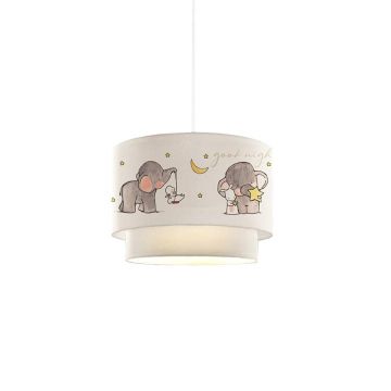 Lustra pentru copii PWL-1096, alb - gri, D30x70 cm