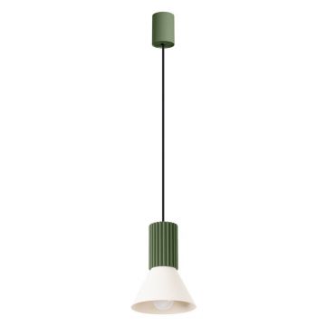 Lustră verde din metal ø 14 cm Niru – Sollux