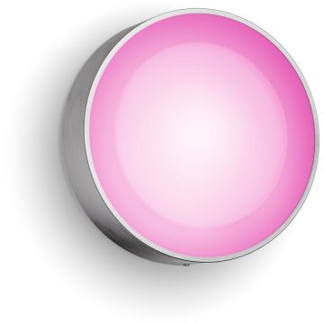 Philips Aplica LED pentru exterior Philips Hue Daylo, 15W, lumina alba si colorata (2000-6500K), IP44, 22cm, clasa energetica G, Inox