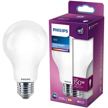 Philips Bec LED Philips Classic A67, 17.5W (150W), 2452 lm, lumina naturala rece (6500K)