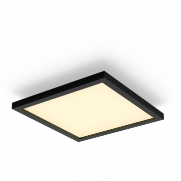 Philips Panou LED inteligent patrat Philips Hue Aurelle, marime S, reglare de la alb cald la alb rece, 19W, Bluetooth, Negru