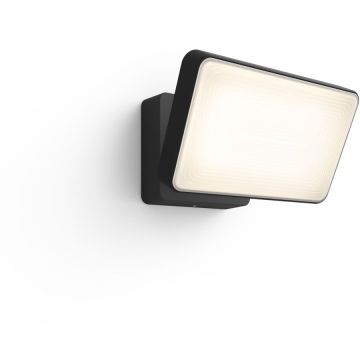 Philips Proiector LED inteligent pentru exterior Philips Hue Welcome, 2600 lm, lumina alba calda (2700K), IP44, clasa energetica E, Negru Philips Proiector LED inteligent pentru exterior Philips Hue Welcome, 2600 lm, lumina alba calda (2700K), IP44, clasa energetica E, Negru