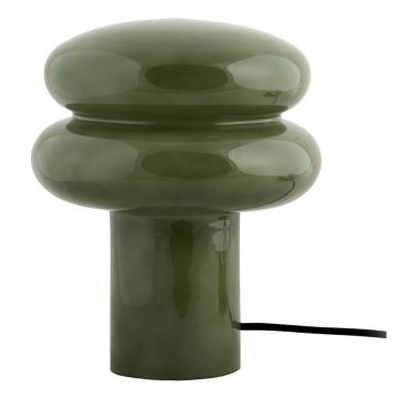 Veioză verde din sticlă (înălțime 24 cm) Incesante – Leitmotiv