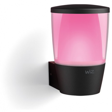 WiZ Aplica LED RGBW pentru exterior inteligenta WiZ Elpas, Wi-Fi, Bluetooth, 8.5W, 950 lm, lumina alba si colorata (2700K-5000K), IP44, clasa energetica E
