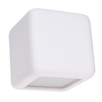 Aplica Nesta din ceramica Alb 14x14x14 cm