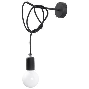 Aplica perete Edison Negru 8x23x100 cm