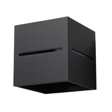 Aplica perete Lobo Negru 10x12x10 cm