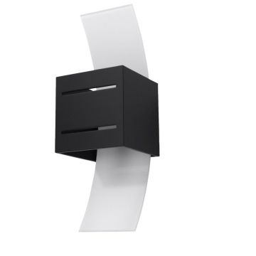 Aplica perete Loreto Negru 10x12x30 cm