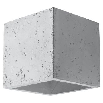 Aplica perete Quad din beton Gri 10x12x10 cm